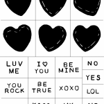 CANDY HEARTS CHALK TRANSFER