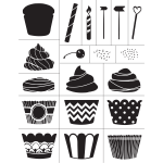 CUPCAKES CHALK TRANSFER