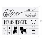 FOUR-LEGGED WORD CHALK TRANSFER