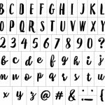 GOURMET FONT CHALK TRANSFER