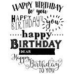 HAPPY BIRTHDAY TO YOU CHALK TRANSFER