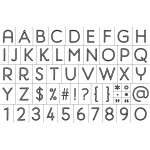 HARMAN RETRO FONT CHALK TRANSFER