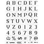 HARMAN SLAB FONT CHALK TRANSFER