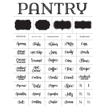 PANTRY CHALK TRANSFER