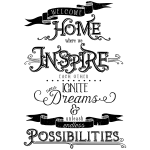 WELCOME HOME CHALK TRANSFER