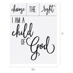 I AM A CHILD OF GOD CHALK TRANSFER