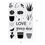 LOVE GROWS HERE CHALK TRANSFER