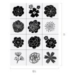 MINI FLOWERS CHALK TRANSFER