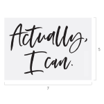 ACTUALLY I CAN CHALK TRANSFER
