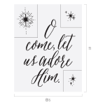COME LET US ADORE HIM CHALK TRANSFER