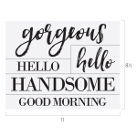 GOOD MORNING GORGEOUS CHALK TRANSFER