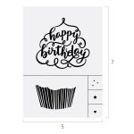 HAPPY BIRTHDAY CUPCAKE CHALK TRANSFER