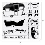 HAPPY CAMPER CHALK TRANSFER
