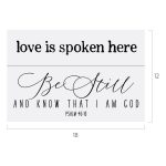 LOVE IS SPOKEN HERE CHALK TRANSFER