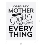 MOTHER WAS RIGHT CHALK TRANSFER
