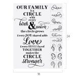 OUR FAMILY IS A CIRCLE CHALK TRANSFER
