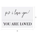 PS YOU ARE LOVED CHALK TRANSFER