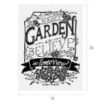 TO PLANT A GARDEN CHALK TRANSFER