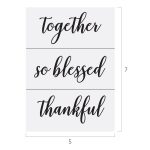 TOGETHER BLESSED THANKFUL CHALK TRANSFER