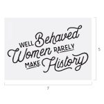 WELL BEHAVED WOMEN CHALK TRANSFER