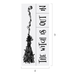 WITCH BROOM CHALK TRANSFER