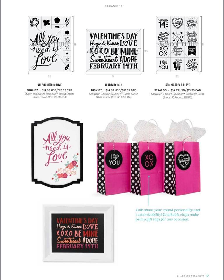 Chalk Couture Valentines Transfers