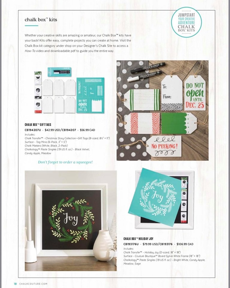 Chalk Couture Holiday Chalk Boxes